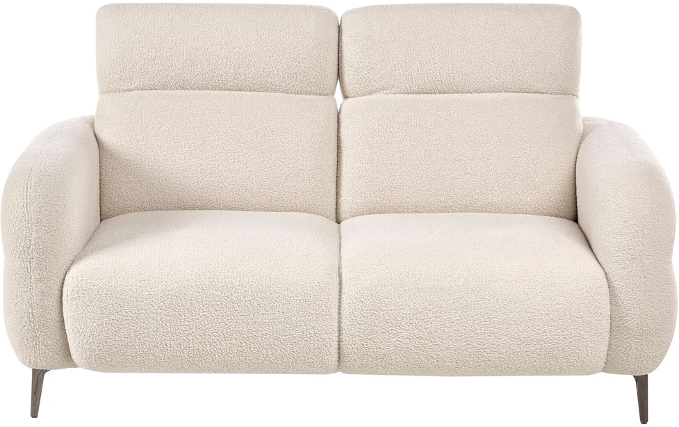 Beliani Dvivietė sofa ARTUNA Bouclé, balkšva