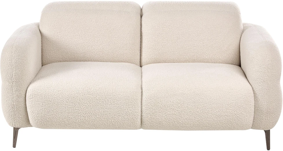 Beliani Dvivietė sofa ARTUNA Bouclé, balkšva