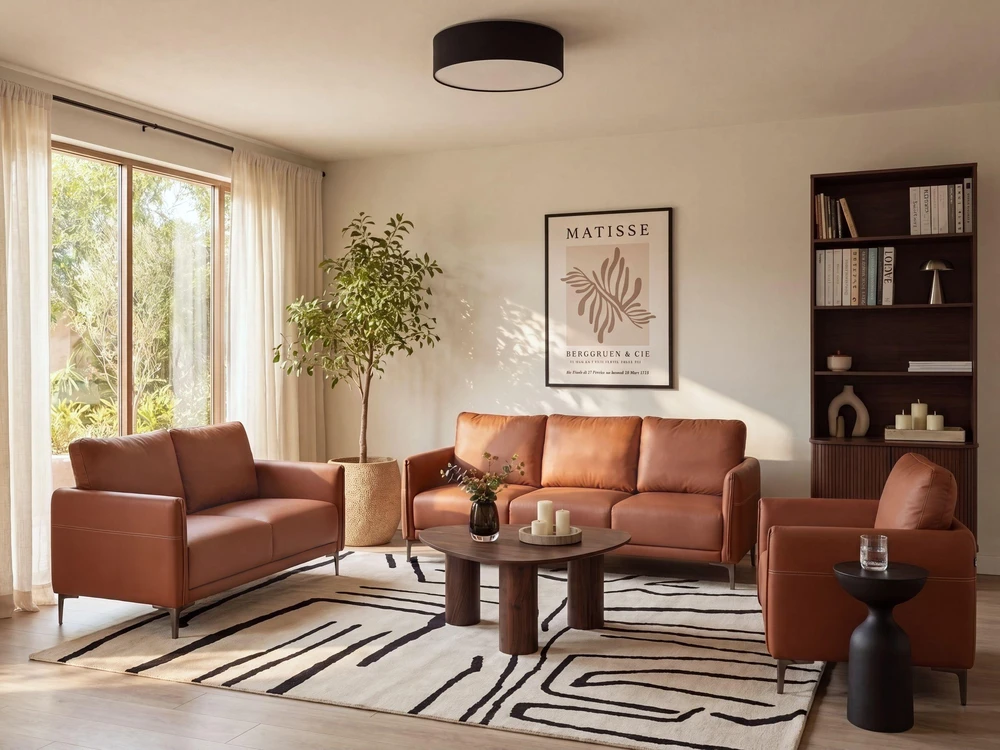 Beliani Dvivietė sofa CILENS, aukso rudos spalvos