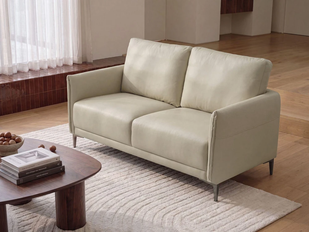Beliani Dvivietė sofa CILENS, šviesiai smėlio spalvos