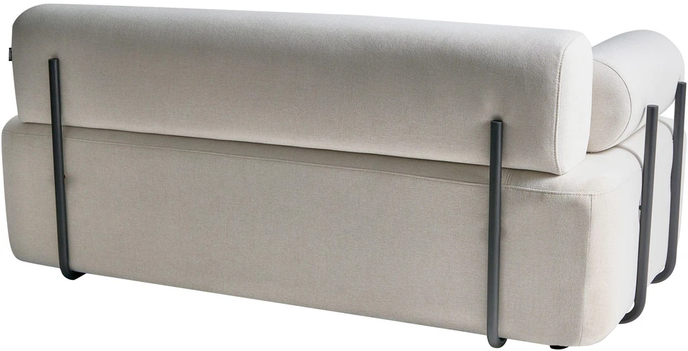 Beliani Dvivietė sofa ELVA, kreminė balta