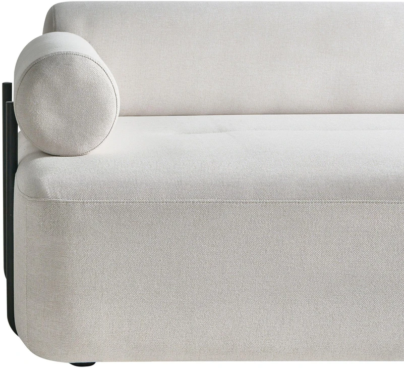 Beliani Dvivietė sofa ELVA, kreminė balta