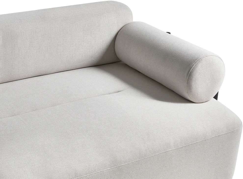 Beliani Dvivietė sofa ELVA, kreminė balta
