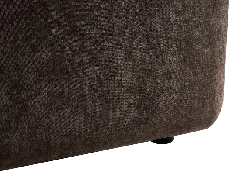 Beliani Dvivietė sofa ELVA, šenilis, tamsiai ruda