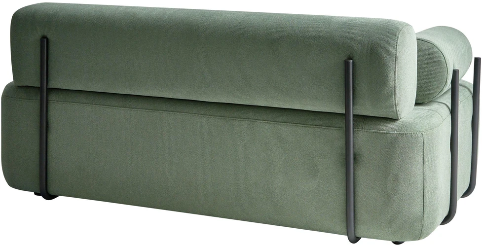 Beliani Dvivietė sofa ELVA šviesiai žalia