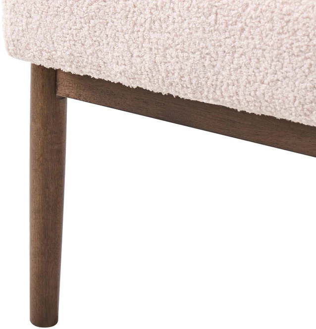 Beliani Dvivietė sofa ESRUM Boucle tamsiai ruda/smėlio spalvos