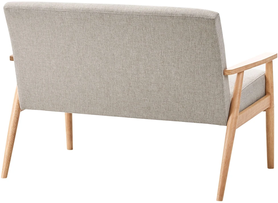 Beliani Dvivietė sofa ESRUM šviesiai ruda/pilka