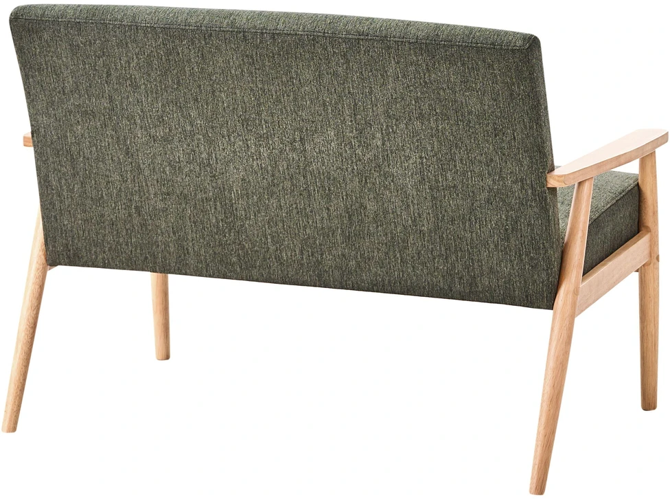 Beliani Dvivietė sofa ESRUM šviesiai ruda/žalia