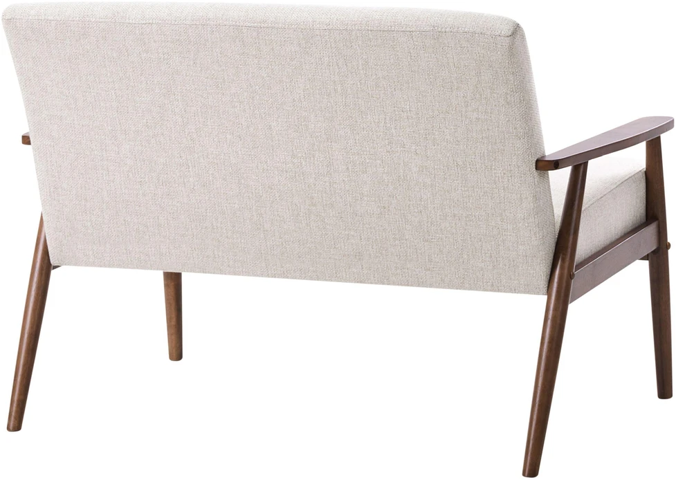 Beliani Dvivietė sofa ESRUM tamsiai ruda/pilka