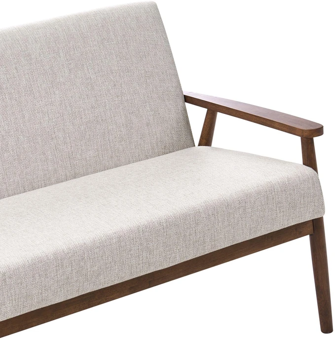 Beliani Dvivietė sofa ESRUM tamsiai ruda/pilka