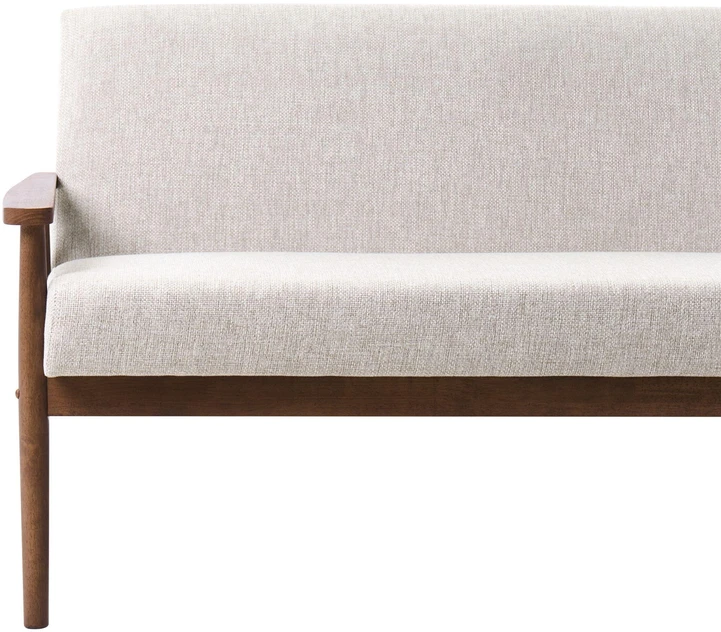 Beliani Dvivietė sofa ESRUM tamsiai ruda/pilka