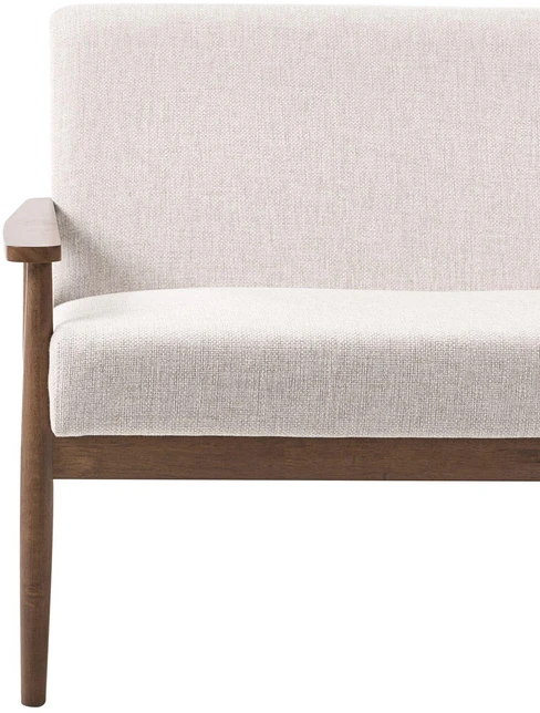 Beliani Dvivietė sofa ESRUM tamsiai ruda/smėlio spalvos