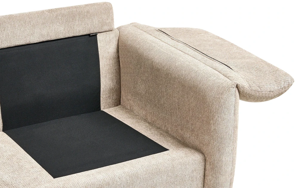 Beliani Dvivietė sofa GETA smėlio ir pilkos spalvos
