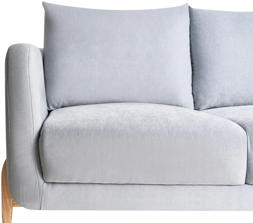 Beliani Dvivietė sofa GIMO, šenilinė, dangaus mėlynumo