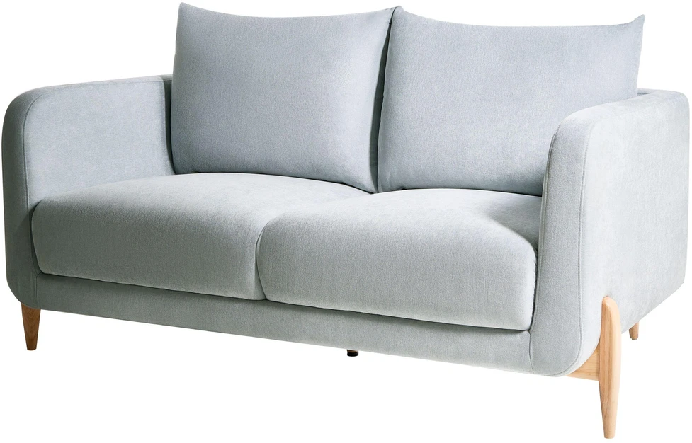 Beliani Dvivietė sofa GIMO, šenilinė, dangaus mėlynumo