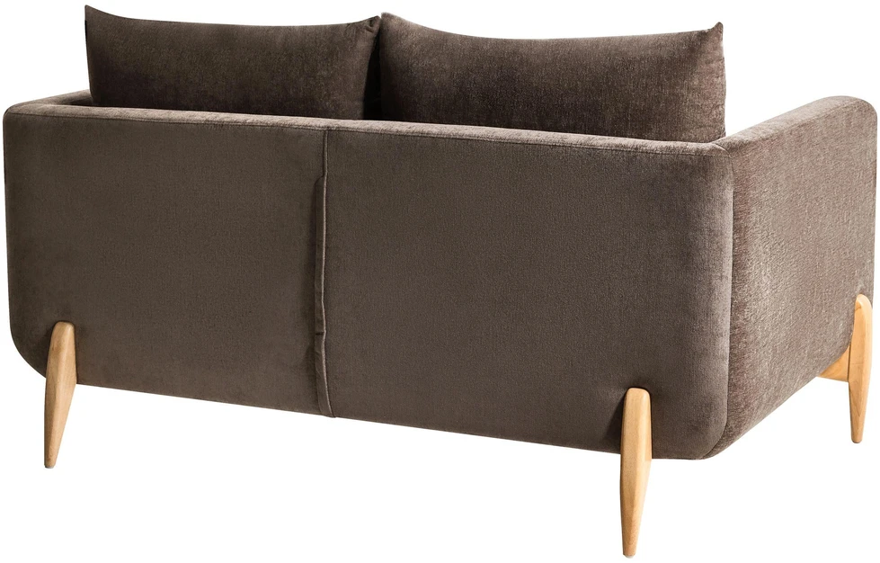 Beliani Dvivietė sofa GIMO, šenilinė, tamsiai ruda