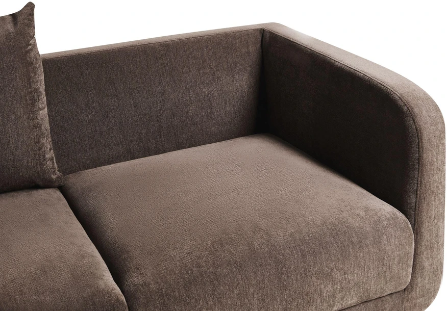 Beliani Dvivietė sofa GIMO, šenilinė, tamsiai ruda