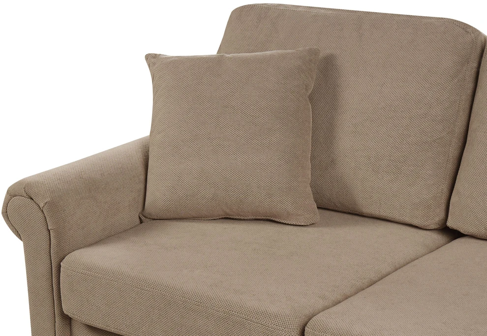 Beliani Dvivietė sofa GINNERUP, ruda