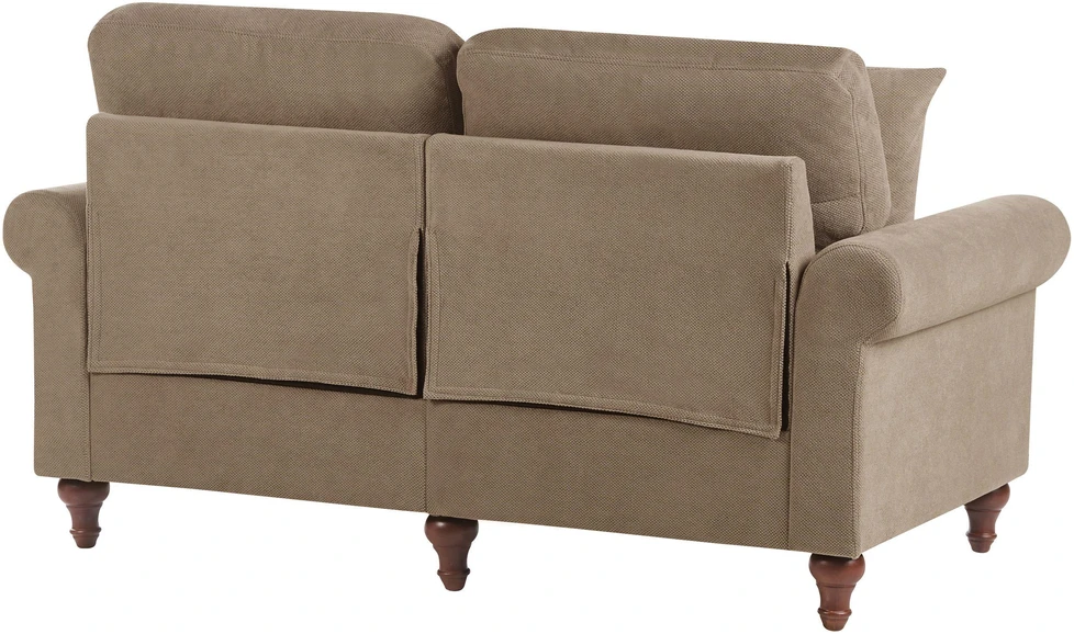 Beliani Dvivietė sofa GINNERUP, ruda