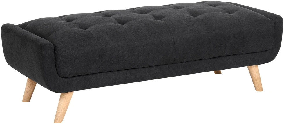 Beliani Dvivietė sofa HABO, juoda