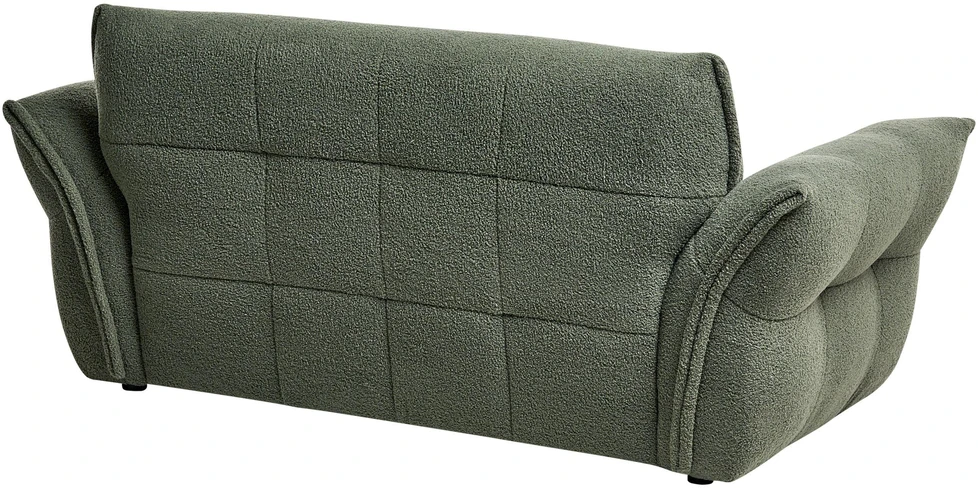 Beliani Dvivietė sofa HALBA Boucle Žalia