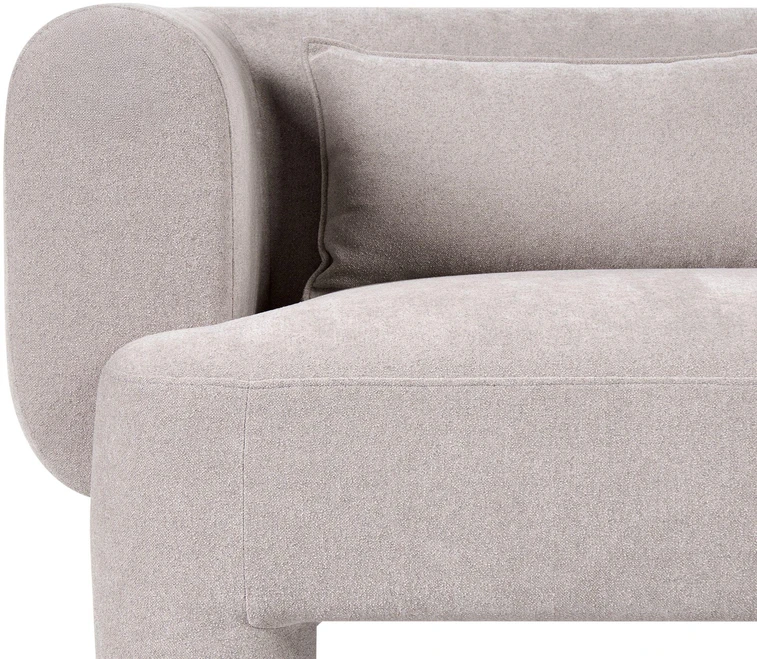 Beliani Dvivietė sofa HOGBO smėlio spalvos