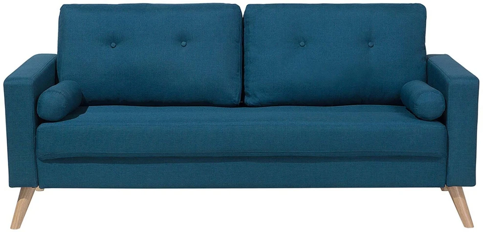Beliani Dvivietė sofa KALMAR, jūros mėlynumo
