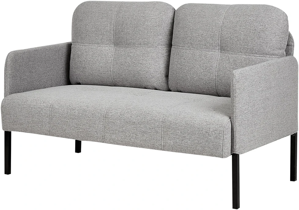 Beliani Dvivietė sofa LAHTI pilka