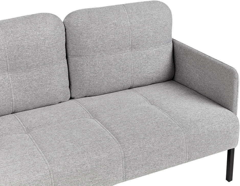 Beliani Dvivietė sofa LAHTI pilka