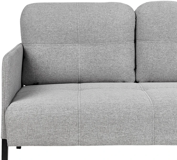 Beliani Dvivietė sofa LAHTI pilka