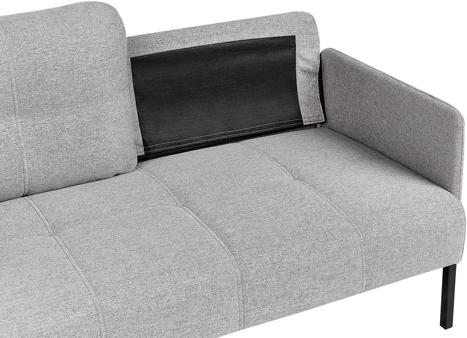 Beliani Dvivietė sofa LAHTI pilka