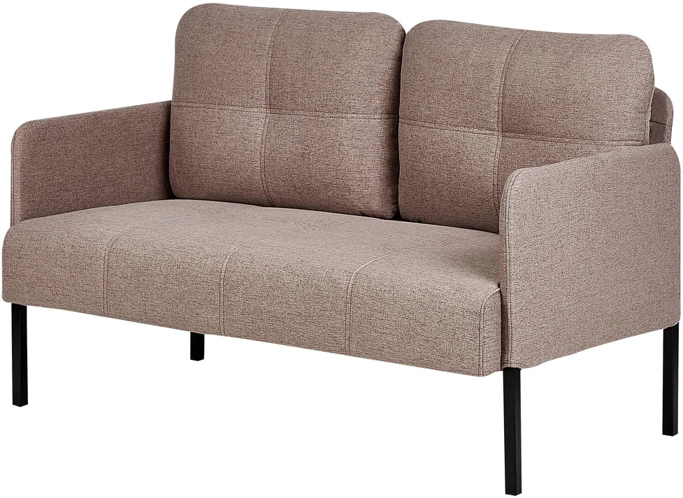 Beliani Dvivietė sofa LAHTI šviesiai ruda