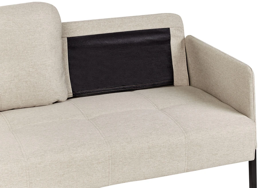Beliani Dvivietė sofa LAHTI šviesiai smėlio spalvos