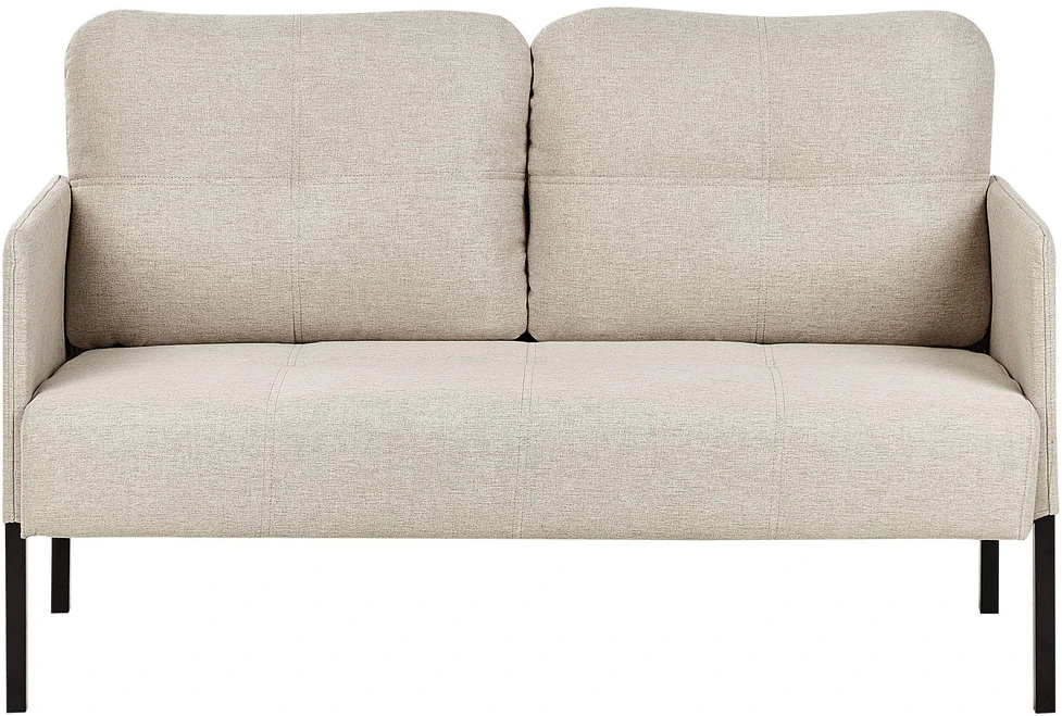 Beliani Dvivietė sofa LAHTI šviesiai smėlio spalvos