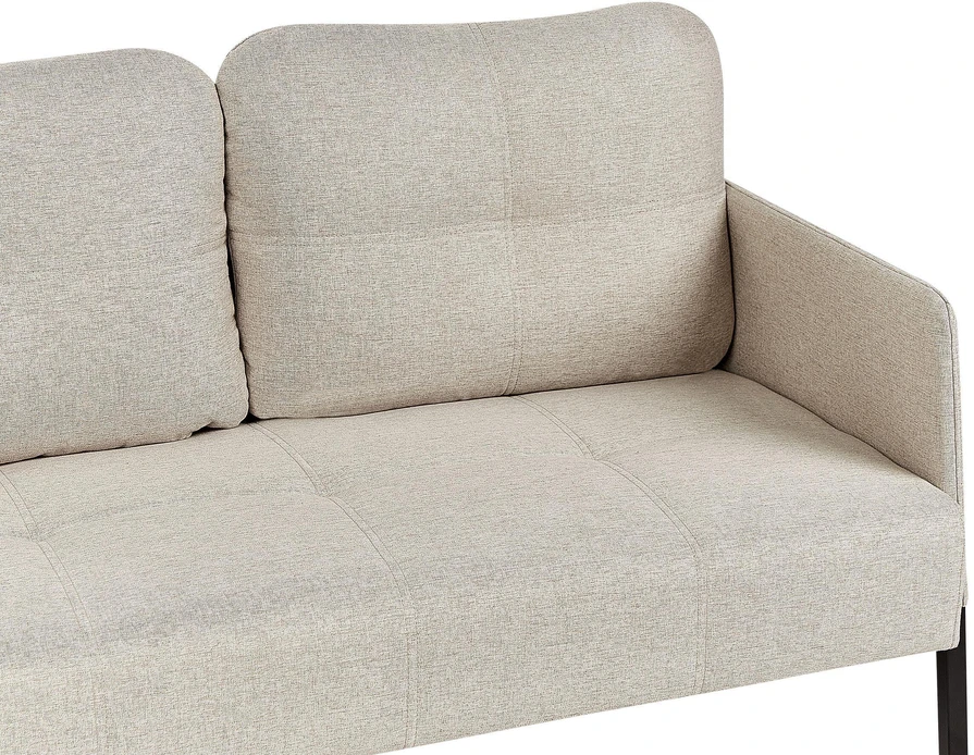 Beliani Dvivietė sofa LAHTI šviesiai smėlio spalvos