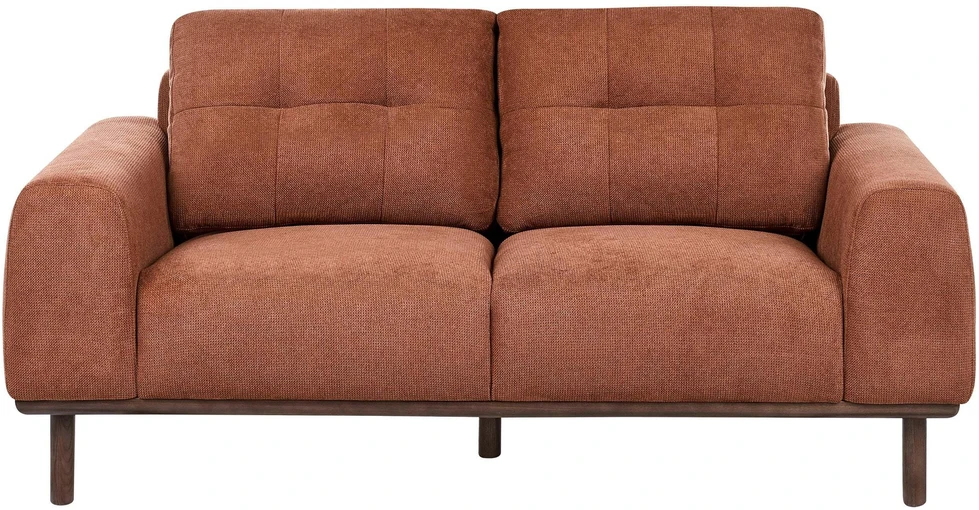 Beliani Dvivietė sofa LAURILA auksinės rudos spalvos