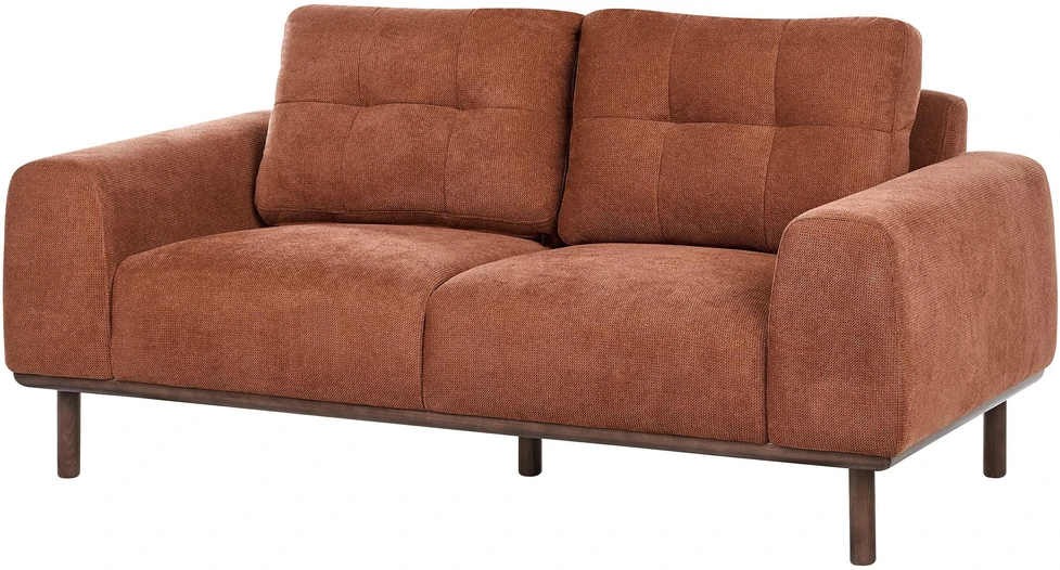 Beliani Dvivietė sofa LAURILA auksinės rudos spalvos