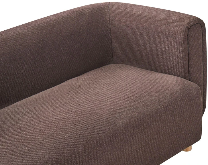 Beliani Dvivietė sofa LILLEROD tamsiai ruda