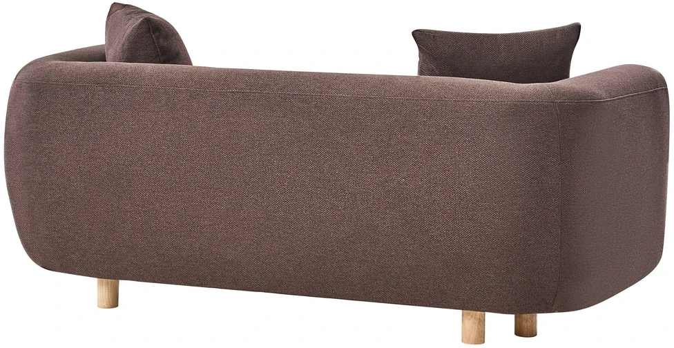 Beliani Dvivietė sofa LILLEROD tamsiai ruda