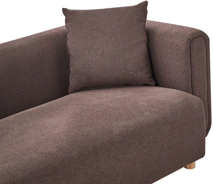 Beliani Dvivietė sofa LILLEROD tamsiai ruda