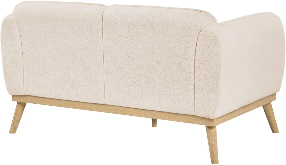 Beliani Dvivietė sofa LJUNG Boucle šviesiai smėlio spalvos