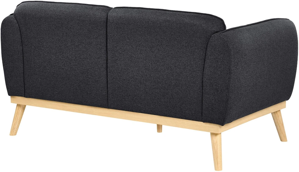 Beliani Dvivietė sofa LJUNG juoda