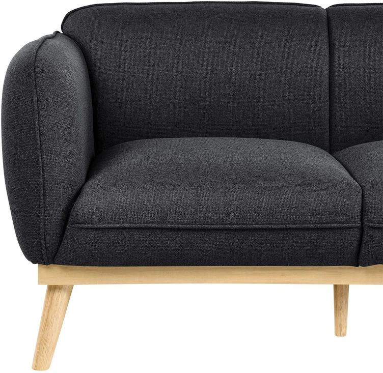 Beliani Dvivietė sofa LJUNG juoda