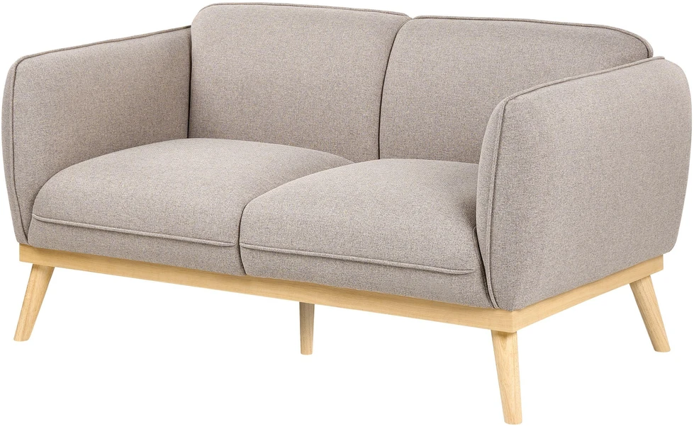 Beliani Dvivietė sofa LJUNG, šviesiai ruda