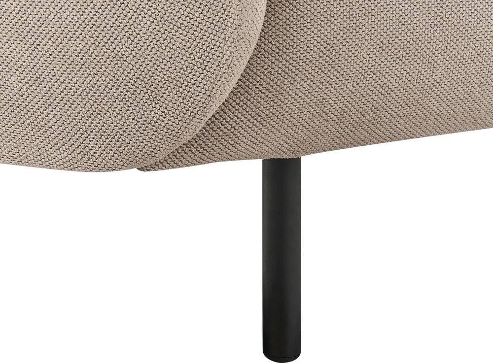 Beliani Dvivietė sofa LOEN, smėlio ir pilkos spalvos