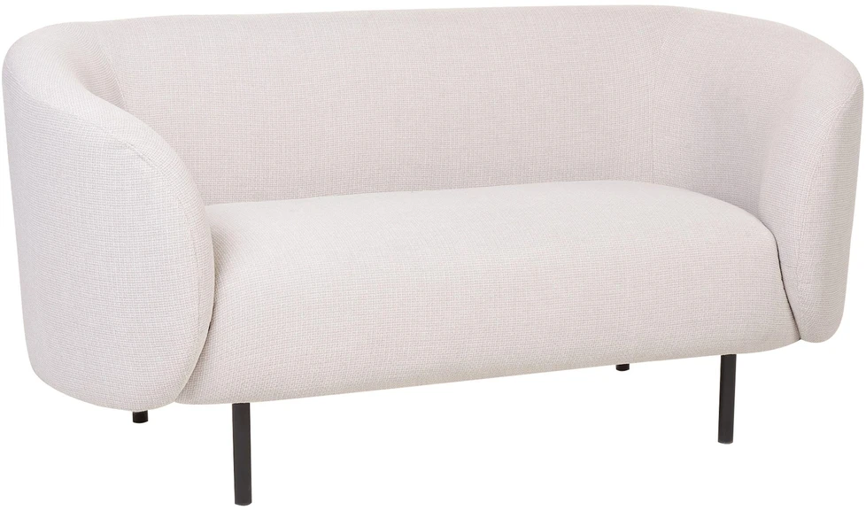 Beliani Dvivietė sofa LOEN, šviesiai smėlio spalvos