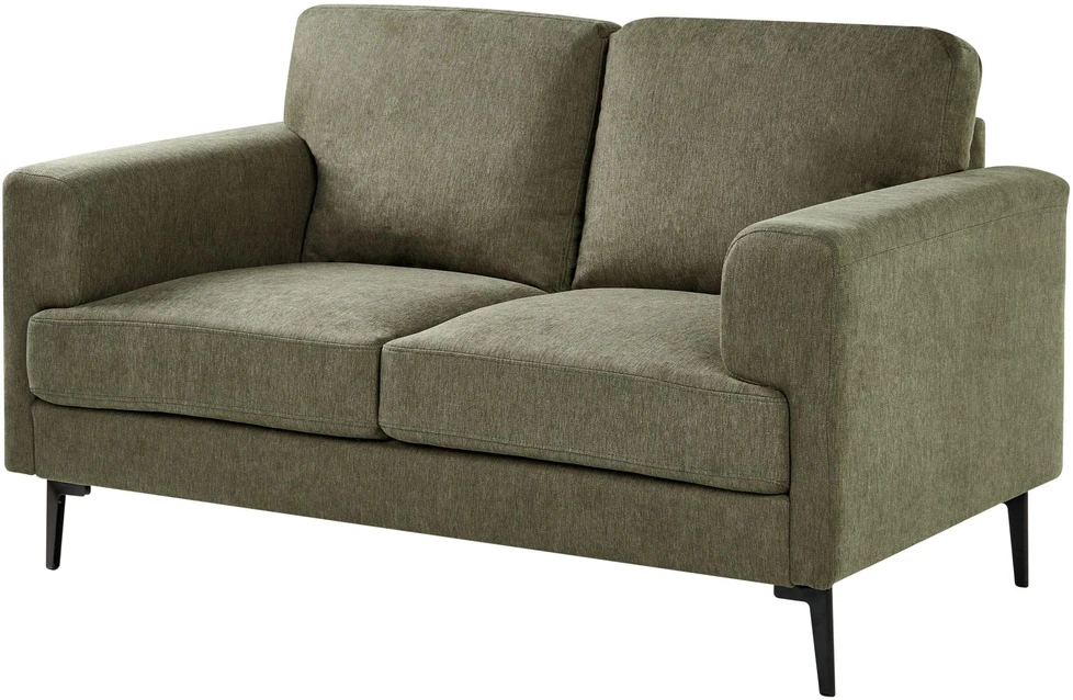 Beliani Dvivietė sofa LOUSTO, žalia