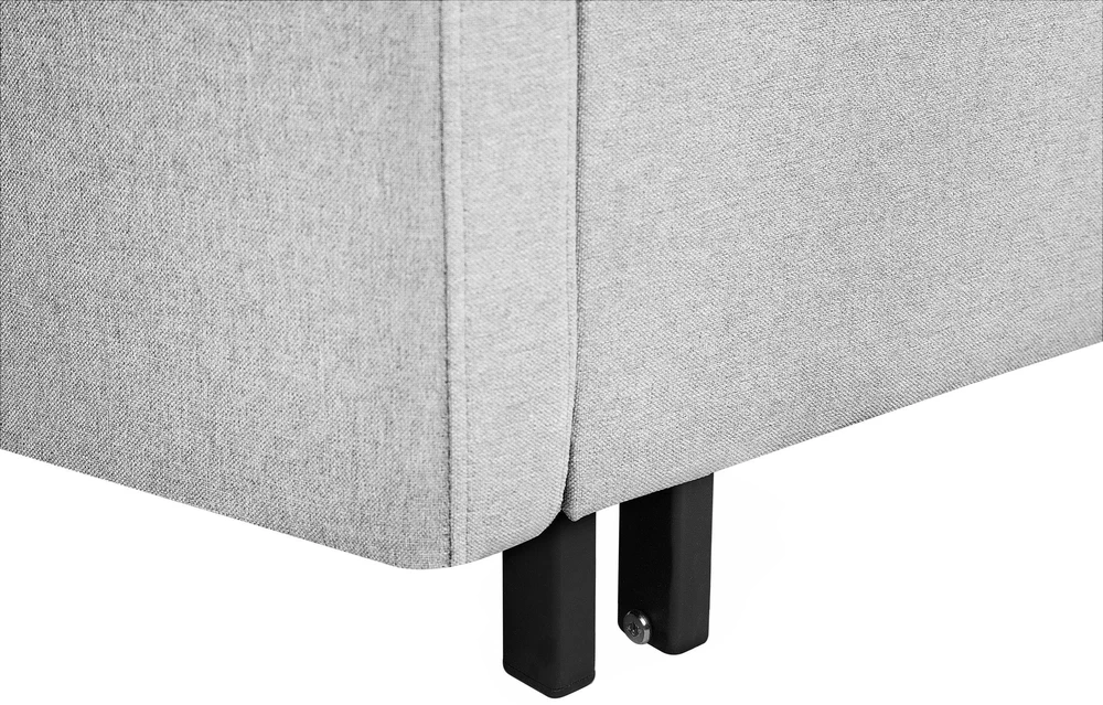 Beliani Dvivietė sofa lova HOVIN šviesiai pilka