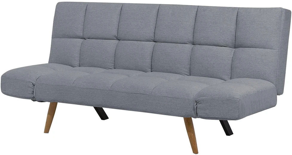 Beliani Dvivietė sofa-lova INGARO Pilka