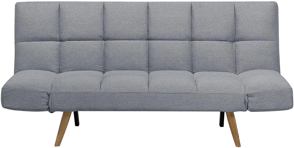 Beliani Dvivietė sofa-lova INGARO Pilka